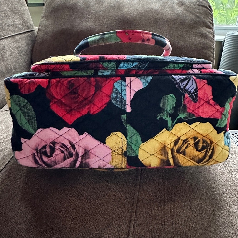 Vera Bradley "Havana Rose" Large Outside Pocket Shoulder Bag - Picture 6 of 16